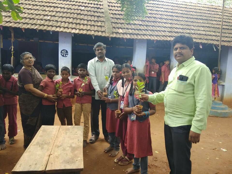 Plantation, Sivasailanatha Middle School, Achanpudur, Tenkasi Dist.