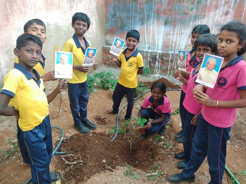 Plantation, Thirunavukkarasu Middle School, Krishnapuram, Tenkasi Dist.