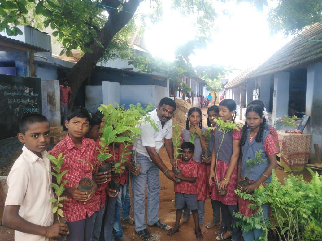 Plantation, Sivasailanatha Middle School, Achanpudur, Tenkasi Dist.