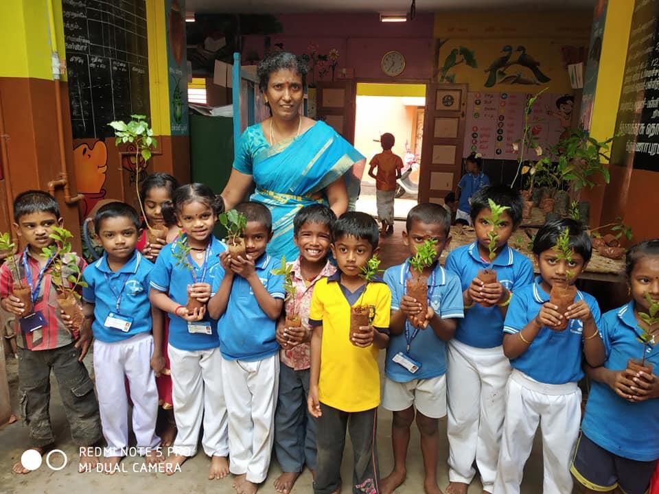 Plantation, Thirunavukkarasu Middle School, Krishnapuram, Tenkasi Dist.