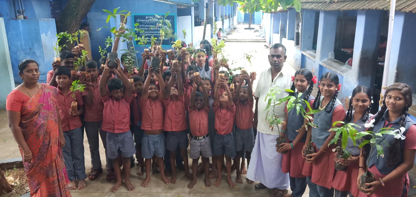 Plantation, Sivasailanatha Middle School, Achanpudur, Tenkasi Dist.