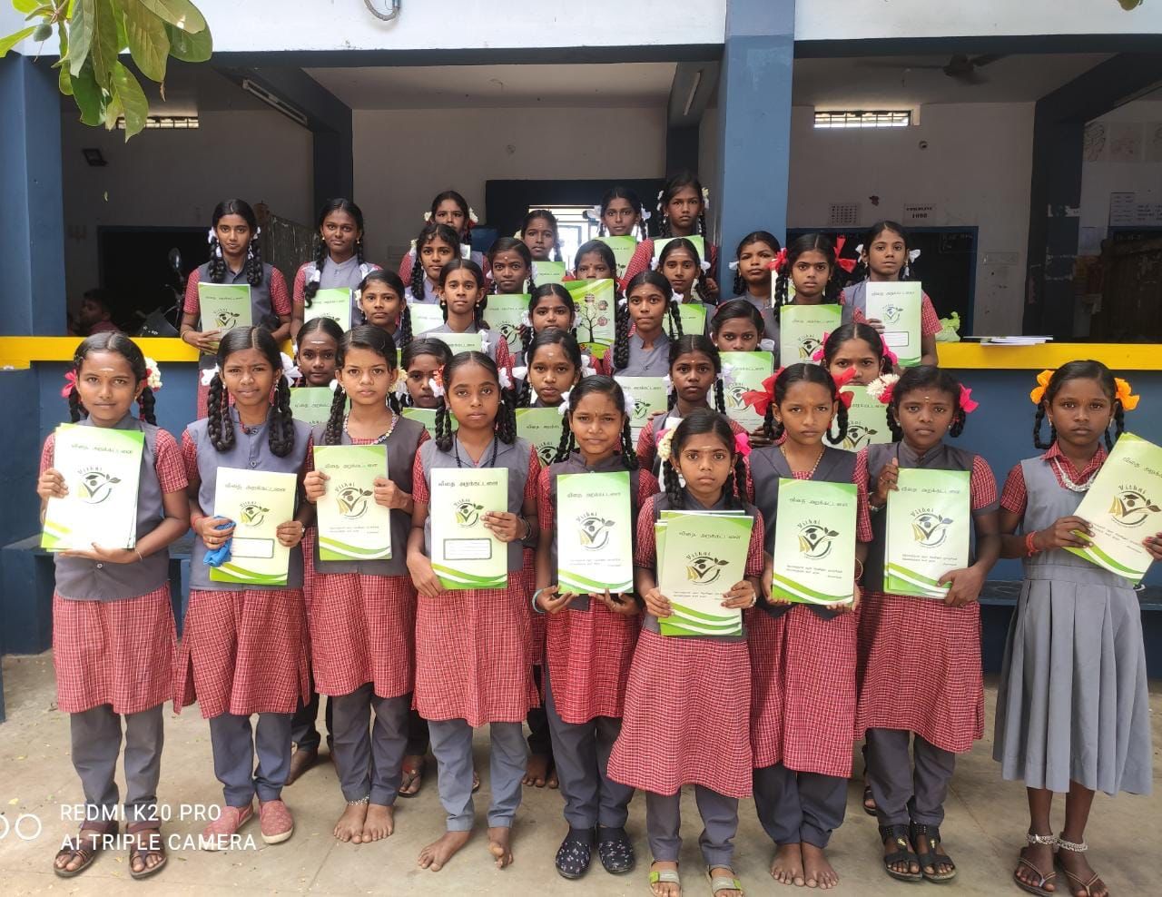 Notebooks Distribution, Sivasailanatha Middle School, Achanpudur, Tenkasi Dist.