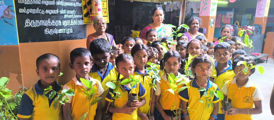 Plantation, Thirunavukkarasu Middle School, Krishnapuram, Tenkasi Dist.