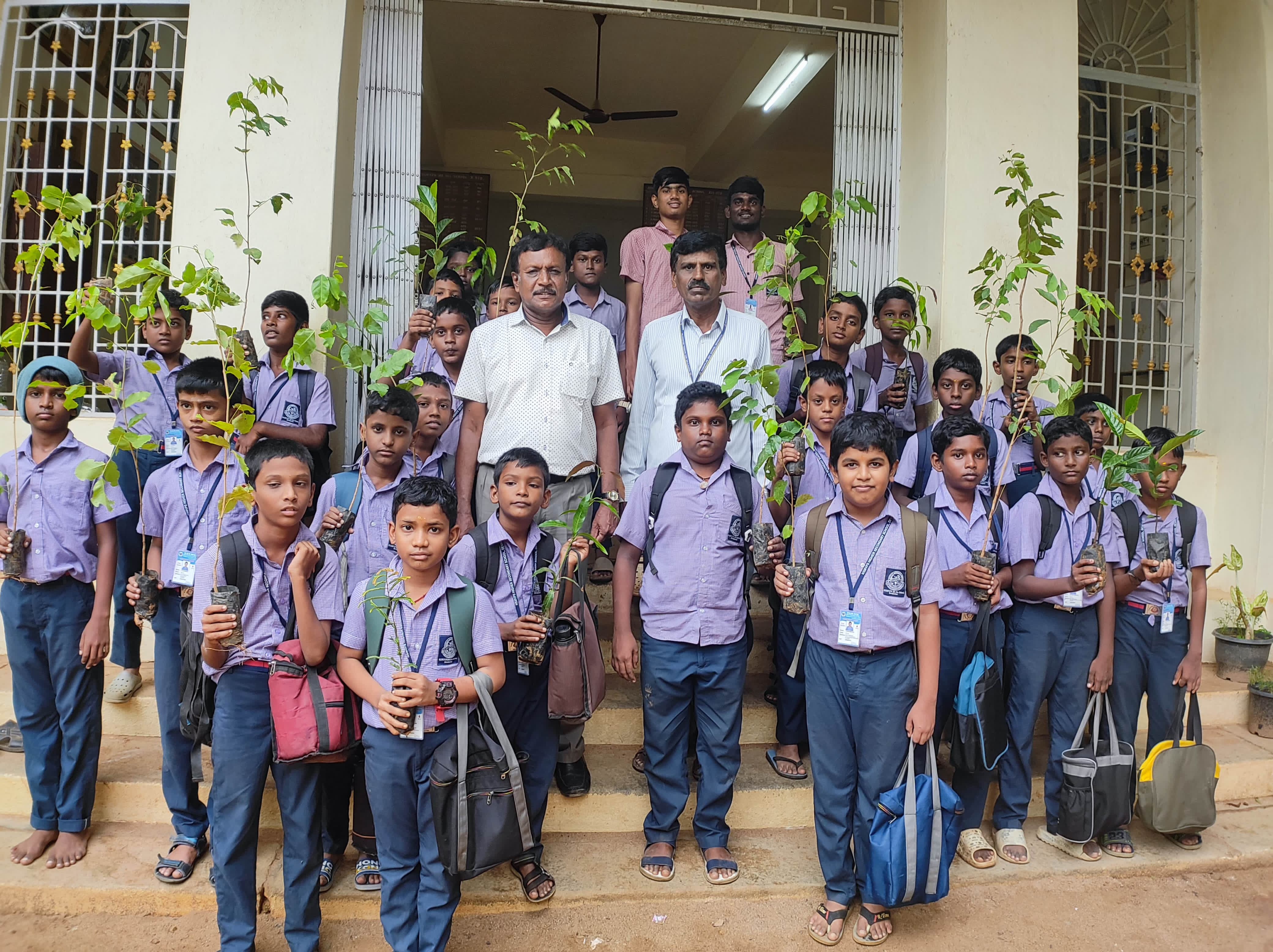 Plantation, NSMVPS Hr Sec School, Devakottai, Sivagangai Dist.