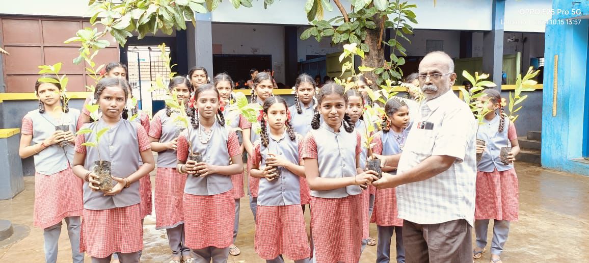 Plantation, Sivasailanatha Middle School, Achanpudur, Tenkasi Dist.