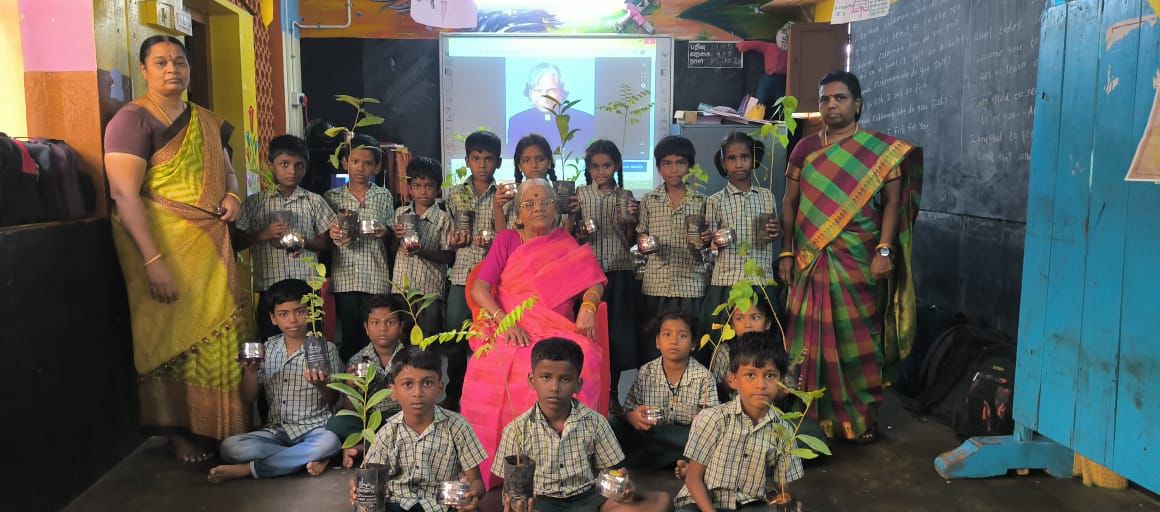 Plantation, Thirunavukkarasu Middle School, Krishnapuram, Tenkasi Dist.
