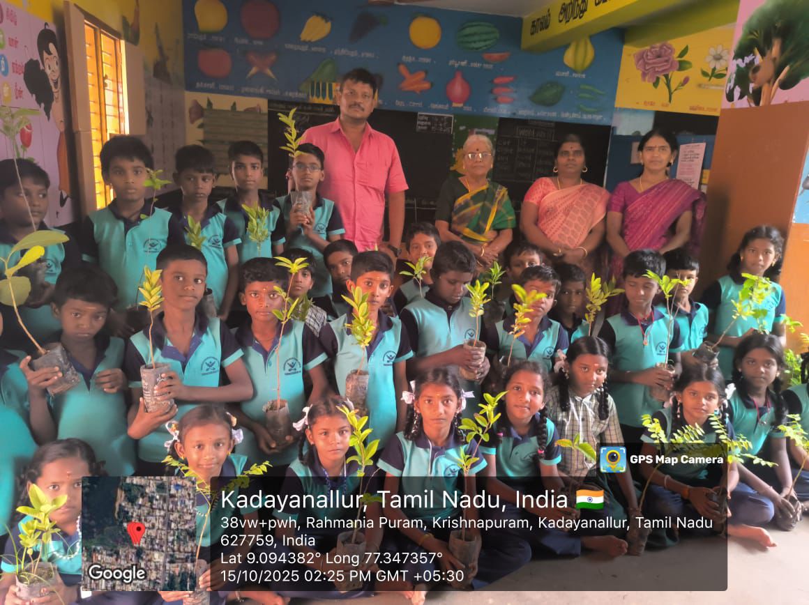 Plantation, Thirunavukkarasu Middle School, Krishnapuram, Tenkasi Dist.