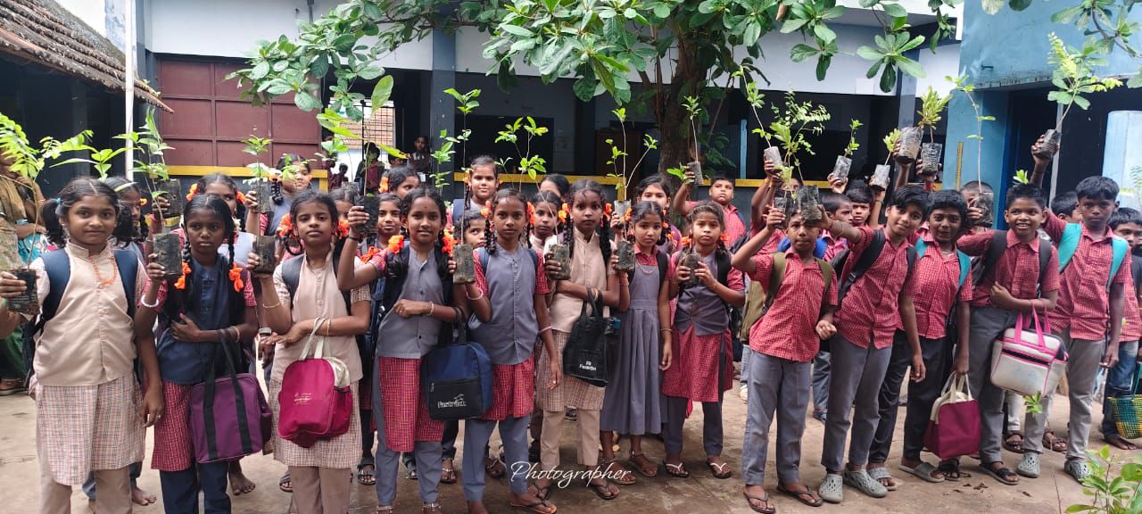 Plantation, Sivasailanatha Middle School, Achanpudur, Tenkasi Dist.